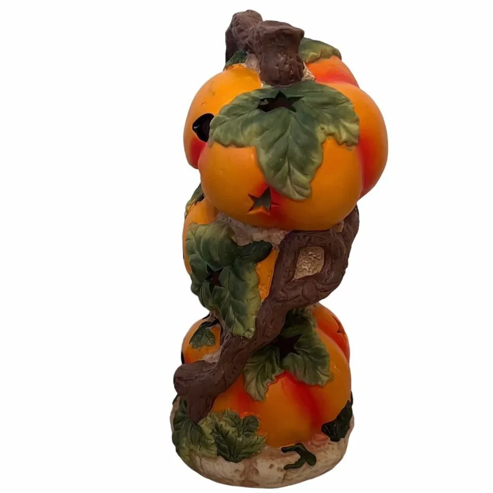 Vintage Halloween‎ Lamp Pumpkin Patch Stack Decoration ~ WORKS!